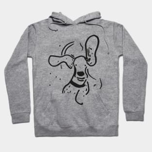 Basset Hound Dog Running Hoodie